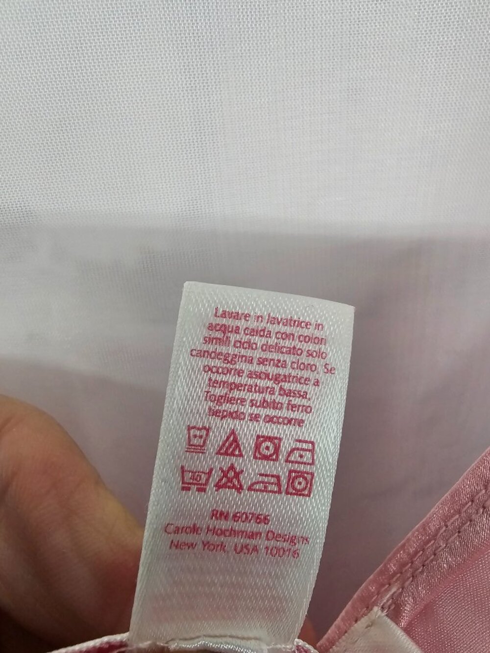 Oscar De La Rente Tank Pink Satin Lace Coquette Y2K L - Picture 8 of 10